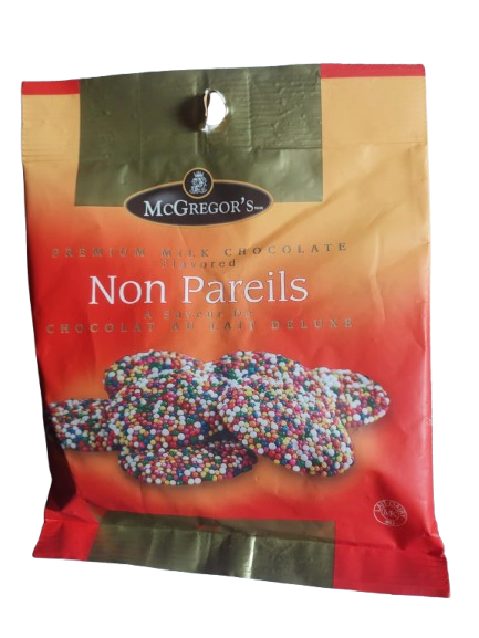NON PAREILS MILK CHOCOLATE DROPS WITH SPRINKLES