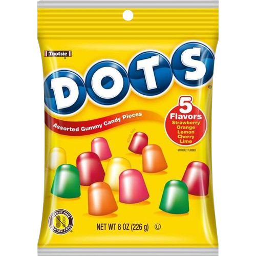 ASSORTED DOTS SHARE BAG