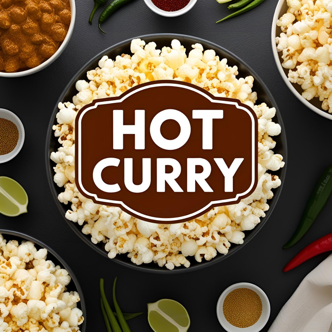 HOT CURRY - FRESHLY POPPED FLAVOURED POPCORN