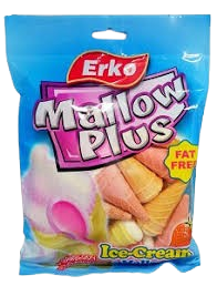 MARSHMALLOW STRAWBERRY ICE CREAM CONES