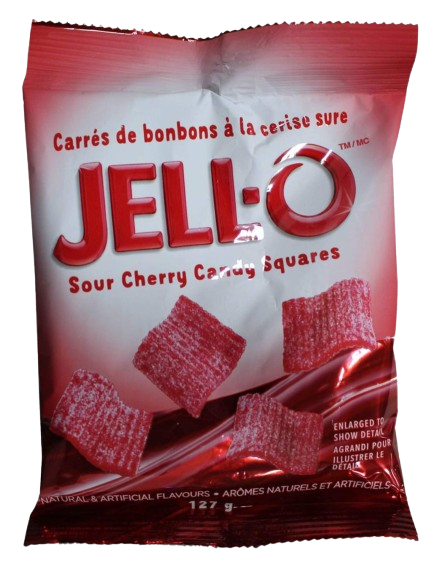 JELL-O SOUR CHERRY CANDY