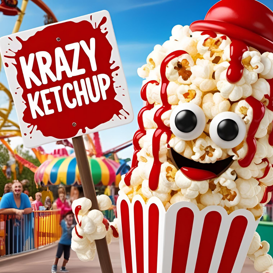 KRAZY KETCHUP - FRESHLY POPPED FLAVOURED POPCORN