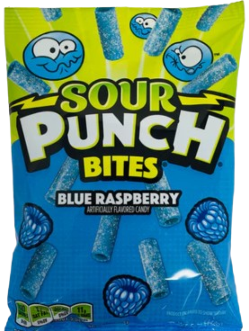 SOUR PUNCH BITES BLUE RASPBERRY