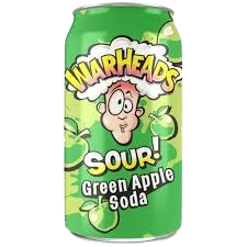 WAR HEADS SOUR GREEN APPLE SODA