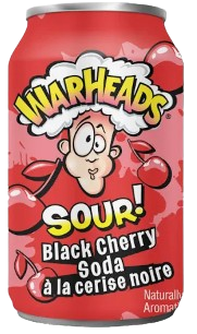 WAR HEADS SOUR BLACK CHERRY SODA