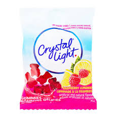 CRYSTAL LIGHT GUMMIES - RASPBERRY LEMONADE  - ZERO SUGAR