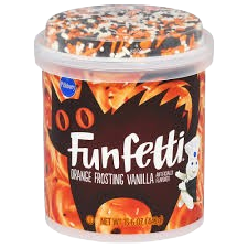 FUNFETTI HALLOWEEN ORANGE ICING with SPRINKLES