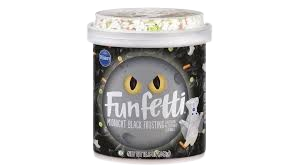 FUNFETTI HALLOWEEN MIDNITE BLACK ICING with SPRINKLES