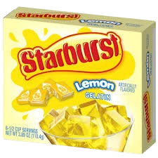 STARBURST JELLO - LEMON