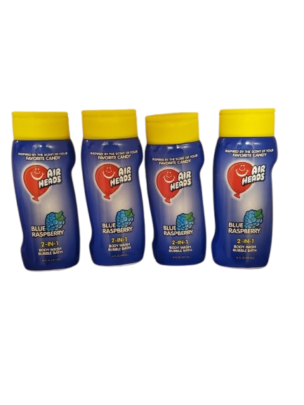 AIR HEADS BLUE RASPBERRY 2 in 1 - BUBBLE BATH & BODY WASH
