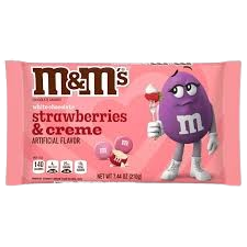 M&M STRAWBERRIES & CREAME WHITE CHOCOLATE